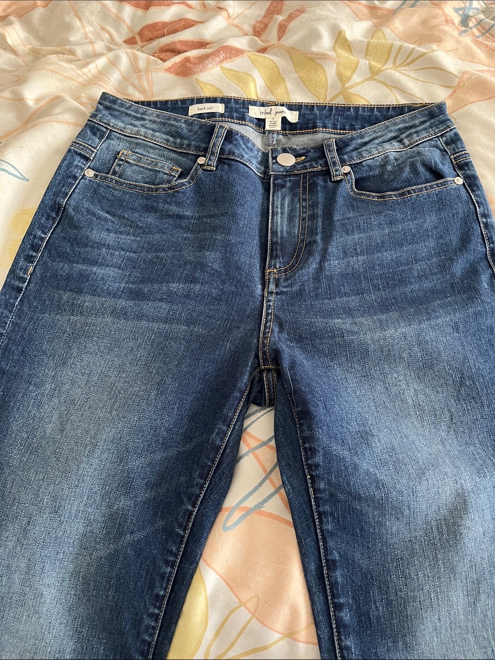 Tribal Dark Blue Women's Skinny Jeans